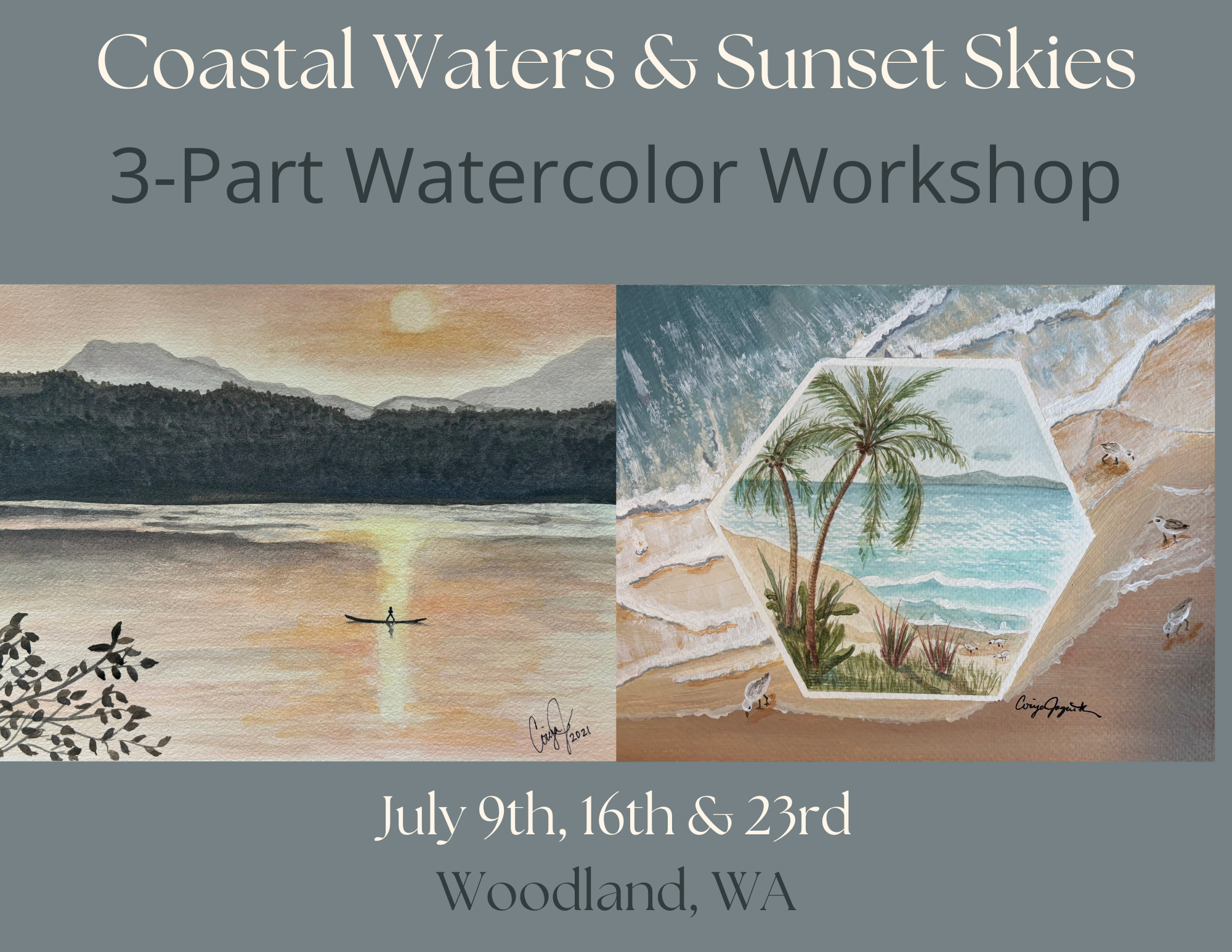 Landscapes: Coastal Waters and Sunset Skies | 3-Part Workshop