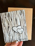 Woodgrain Heart | Greeting Card